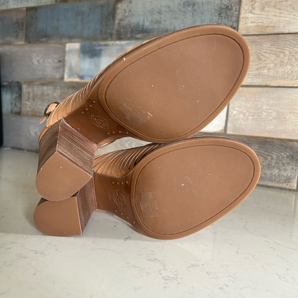 Lucky Brand Lialor Slingback Leather Open Toe Sandals 9/39 - Picture 13 of 13